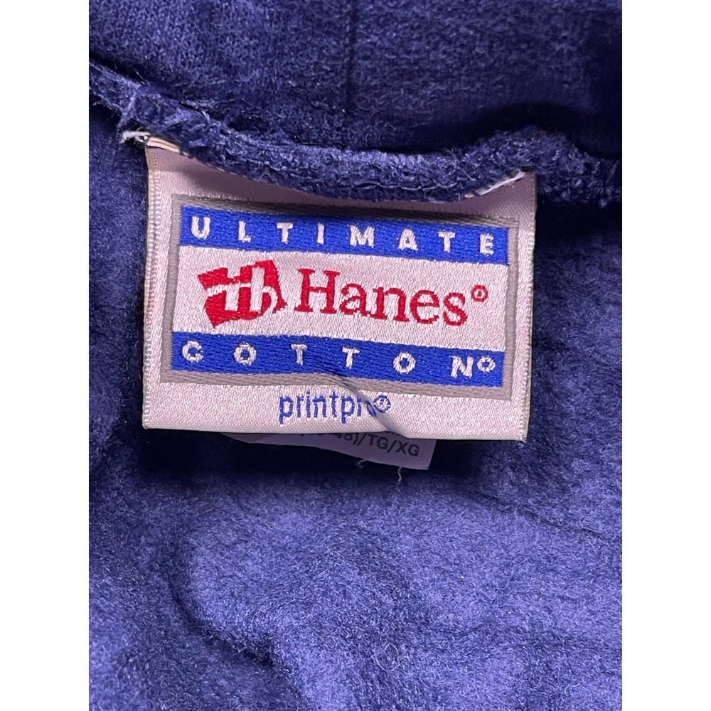 Hanes Ultimate Cotton FDNY 9/11 Memorial Hoodie Mens XL Navy Blue 90/10 Good - Picture 3 of 7